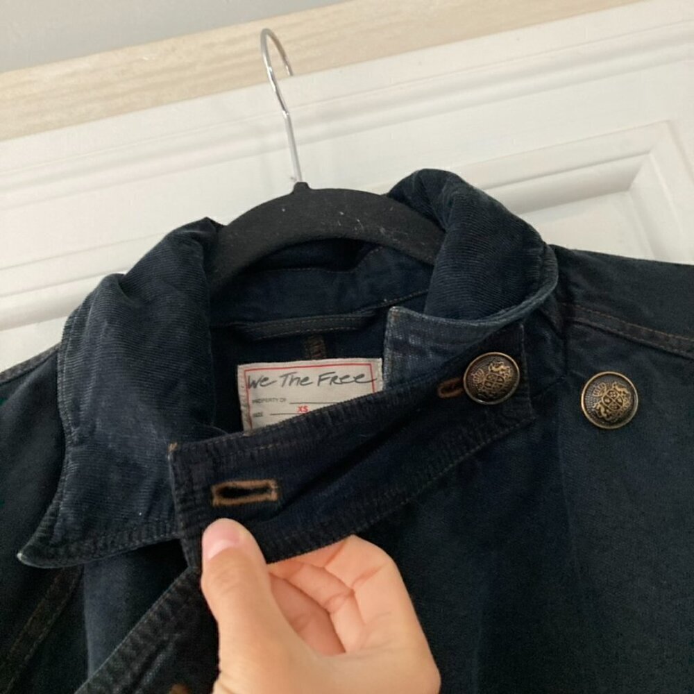 NWT We The Free Viva Surplus Jacket Black Sz S - Picture 6 of 7